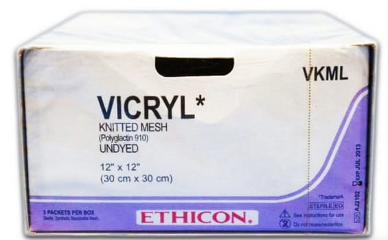 Ethicon Vicryl, mesh, steril, 12 cm x 8 cm