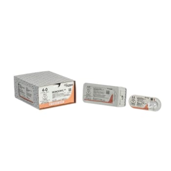 Ethicon Monocryl, sutur, 70 cm med FS-nål, resorberbar, 3-0