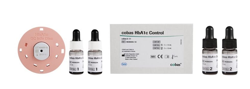 Cobas b 101, HbA1c kontrol, 4 x 1 ml