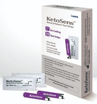 CareSens, Pro, teststrimler Keton