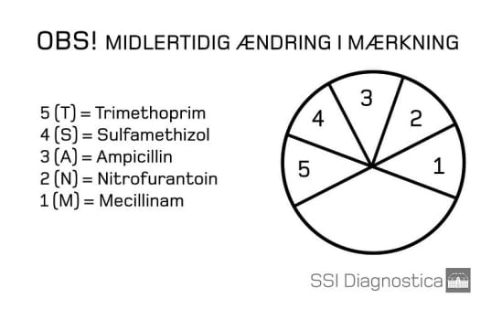 Flexicult, urinkit, agar plade, m 5 antibiotika, humant brug