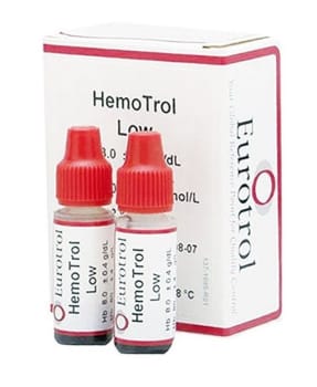HemoCue, HemoTrol kontrol t/Hb, lav, 7.8-8.2 g/dL