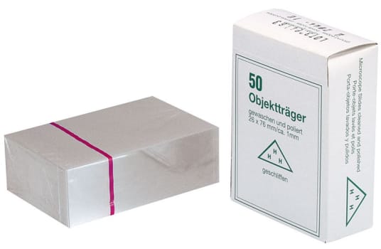 Objektglas, slebne, 76 mm x 26 mm