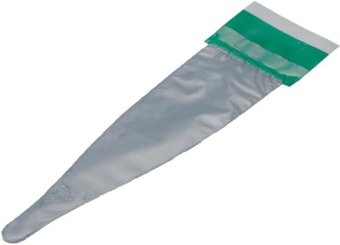 Overtræk til termometer, Med salve til digitaltermometer, grøn/hvid