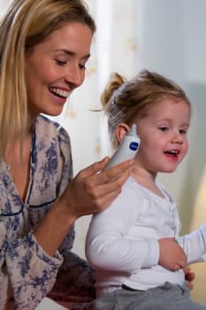 Omron, Gentletemp 520 øretermometer inkl. 21 overtræk/bat