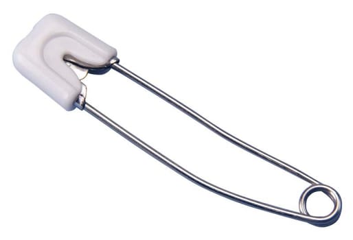 Prym, børnesikkerhedsnål, hvid