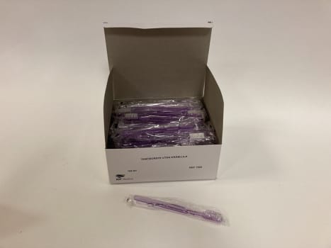 AST, Tandbørste uden tandpasta, engangs, enkeltpakket, 18 cm