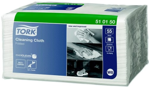 Tork Premium, alt-mulig-klud, hvid, non-woven, 510, 32 cm x 38 cm