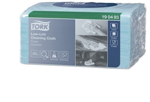 Tork Premium PrecisionCleaning, aftørringsklud, blå, fnugfri