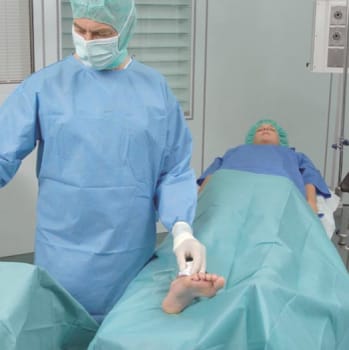 Foliodrape Protect, hulstykke, 2 lag, 7cm hul, steril, 45 cm x 75 cm