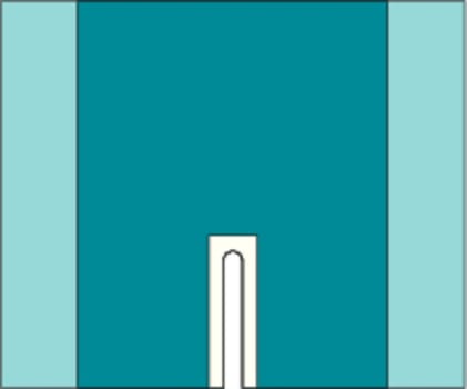 Barrier, slidslagen, 3-lag, slids:7 x 45 cm, steril