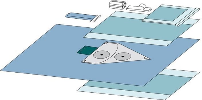 Barrier, artroskopisæt med stockinette, 3-lags steril