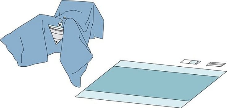 Barrier, TUR-sæt, alt-i-et m. opsamlingspose, 2 lag, steril