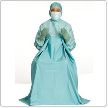 Barrier, Classic OP kittel, urologi m/2 håndklæder, HP, st., x-large