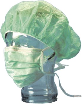 Sygeplejerskehue, badehættemodel, grøn, non woven, 53 cm