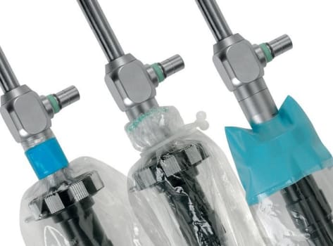 P3 kameraovertræk, Med ring, elastisk tip, 2 tape lukninger, steril, 150mm x 2.5 m