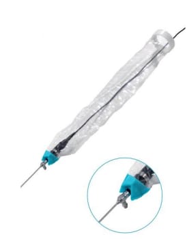 P3 kameraovertræk, Med ring, elastisk tip, 2 tape lukninger, steril, 150mm x 2.5 m