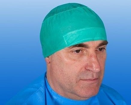 OP hue, svedbånd, elastik i nakke, lægehue