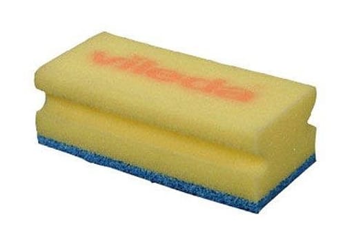 Multiline, skuresvamp til rengøring, med greb, skumgummi, blå, 15 cm x 7 cm x 5 cm