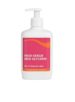 Medi-skrub, flydende klorhexidinsæbe 4 %, 500 ml