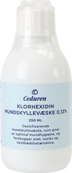 mundskyl, 0,12% klorhexidin, med pebermyntesmag
