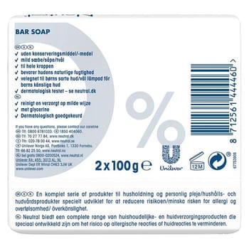 Neutral, fast håndsæbe uden parfume, 100 g