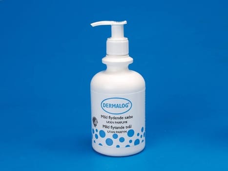 Dermalog, mild fl. sæbe med pumpe uden parfume, 300 ml