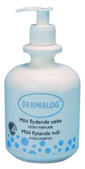 Dermalog, mild fl. sæbe med pumpe uden parfume, 500 ml