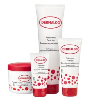 Dermalog, fedtcreme, rød uden parfume, 100 ml