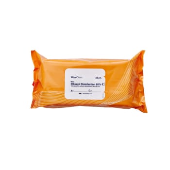 WipeClean, ethanol disinfection 80 % mini, orange