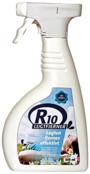 R10, lugtfjerner spray med 16 æteriske olier, 500 ml