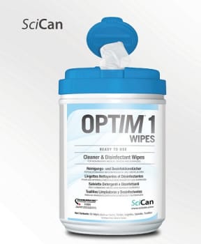 OPTIM 1, vådservietter for overflade desinfektion, 15 cm x 18 cm