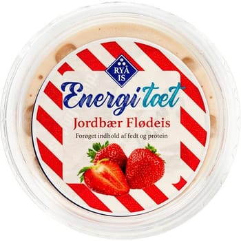 RYÅ IS, jordbær flødeis, energitæt, 70 g