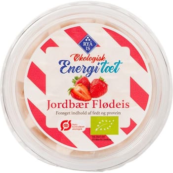 RYÅ IS, ØKO jorbær flødeis, energitæt, 70 g