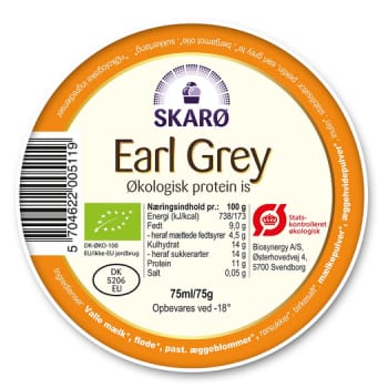Skarø, earl grey, øko protein is, 75 g, 75 g