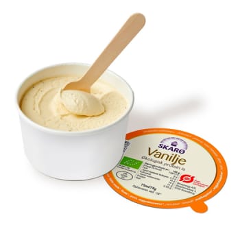 Skarø, vanilje, øko protein is, 75 g, 75 g