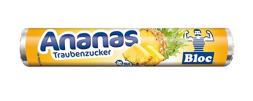 Bloc, druesukker, ananas, 42 g
