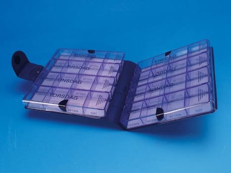 MEDIMAX, De Luxesæt nr.1, blåt omslag,7 æsk. m/ugedag+blank