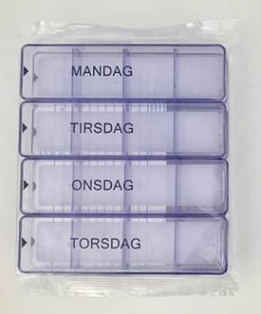 MEDIMAX, ugesæt refill med medicinkort, uden mappe