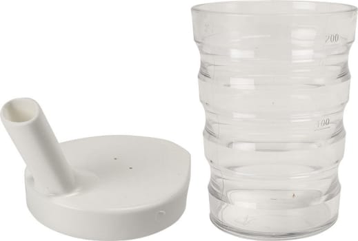 Rika, neutral rillekrus inkl. drikketop med lille hul