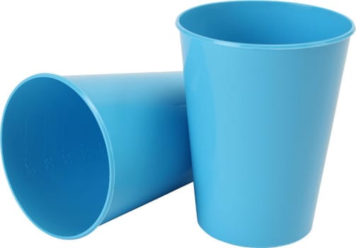 USON, tandbæger, blå, engangs, 185 ml