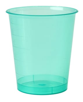 Mediq, medicinmål med graduering, grøn, plast, 30 ml