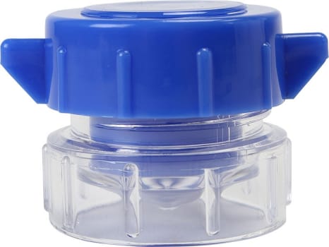 Mediq, tabletknuser, skruemodel, blå pistel, klar morter