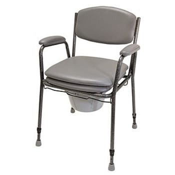 ADL, polstret toiletstol incl. toiletspand