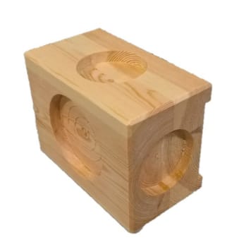 ADL, sengeklods af fyrretræ, 9 cm x 12 cm x 15 cm