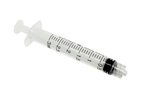 Sol-M, sprøjte, luer lock, 3-komp., steril, 3 ml