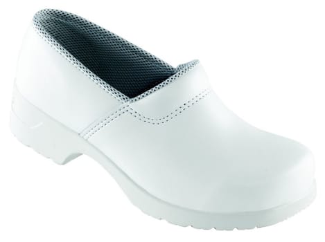 Euro Flex, træsko med kap hvid med vaskbar indlægssål, str 43
