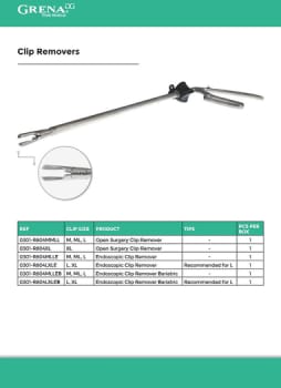 Grena Click'aV, Endoscopic Click'aV clip remover, l/xl