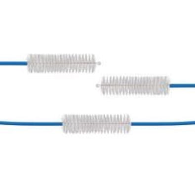 MDD, sæt:rensebørste t.arbejdskanal+ventilbørste,dobble, 16 cm