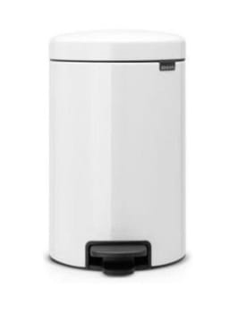 Pedalspand Brabantia, Newlcon 12 ltr Stål/Plast Hvid, 12 l